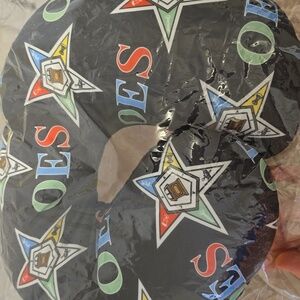 Black OES Star Design Travel Neck Pillow, Never Used Still In Plastic